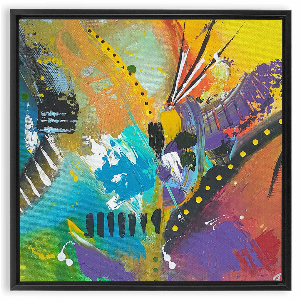 MardiGraz Framed Canvas Wraps