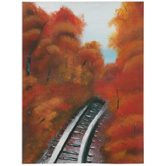 Tracking Autumn Minky Blanket