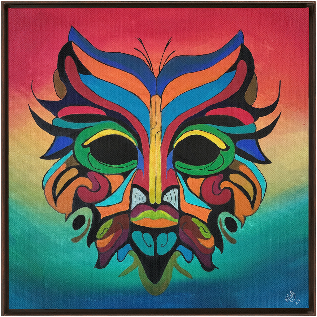 Sun-Da Framed Traditional Stretched Canvas