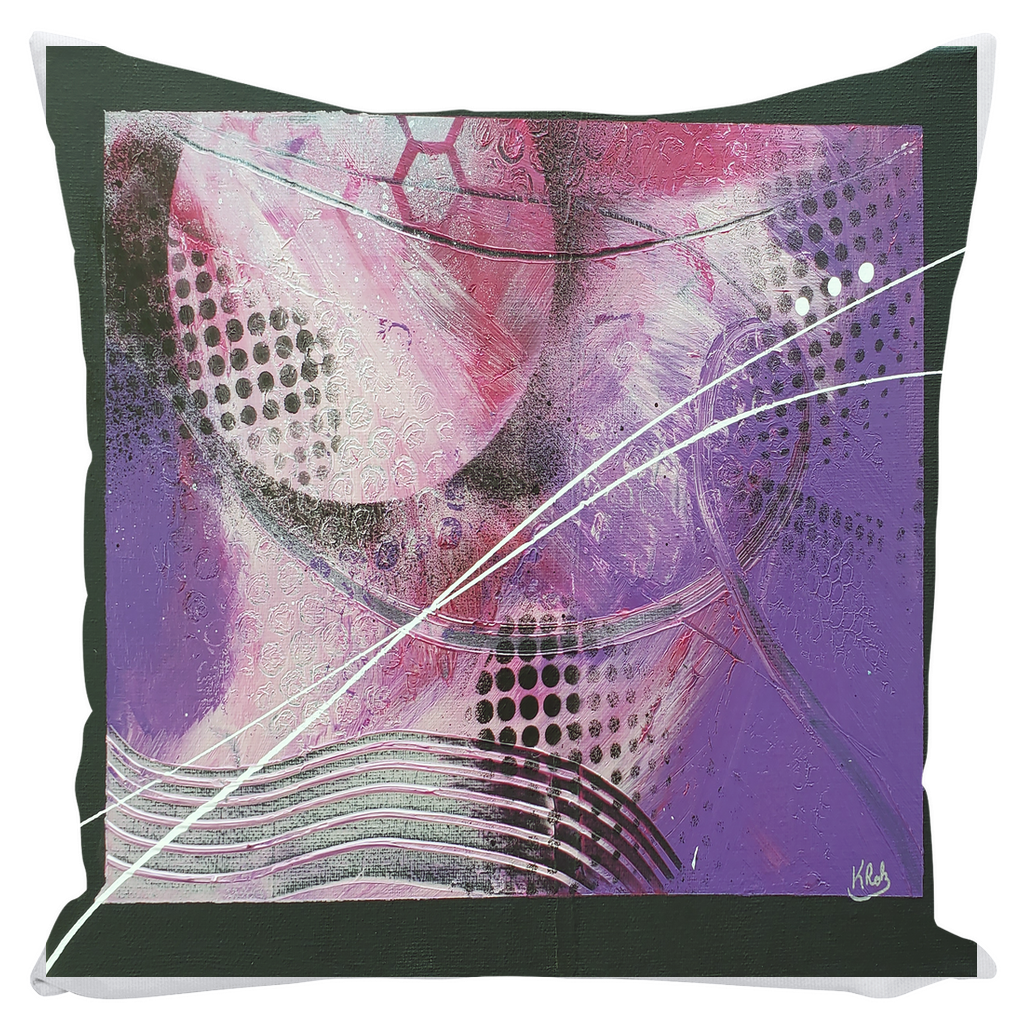 Purple Ice Throw Pillows
