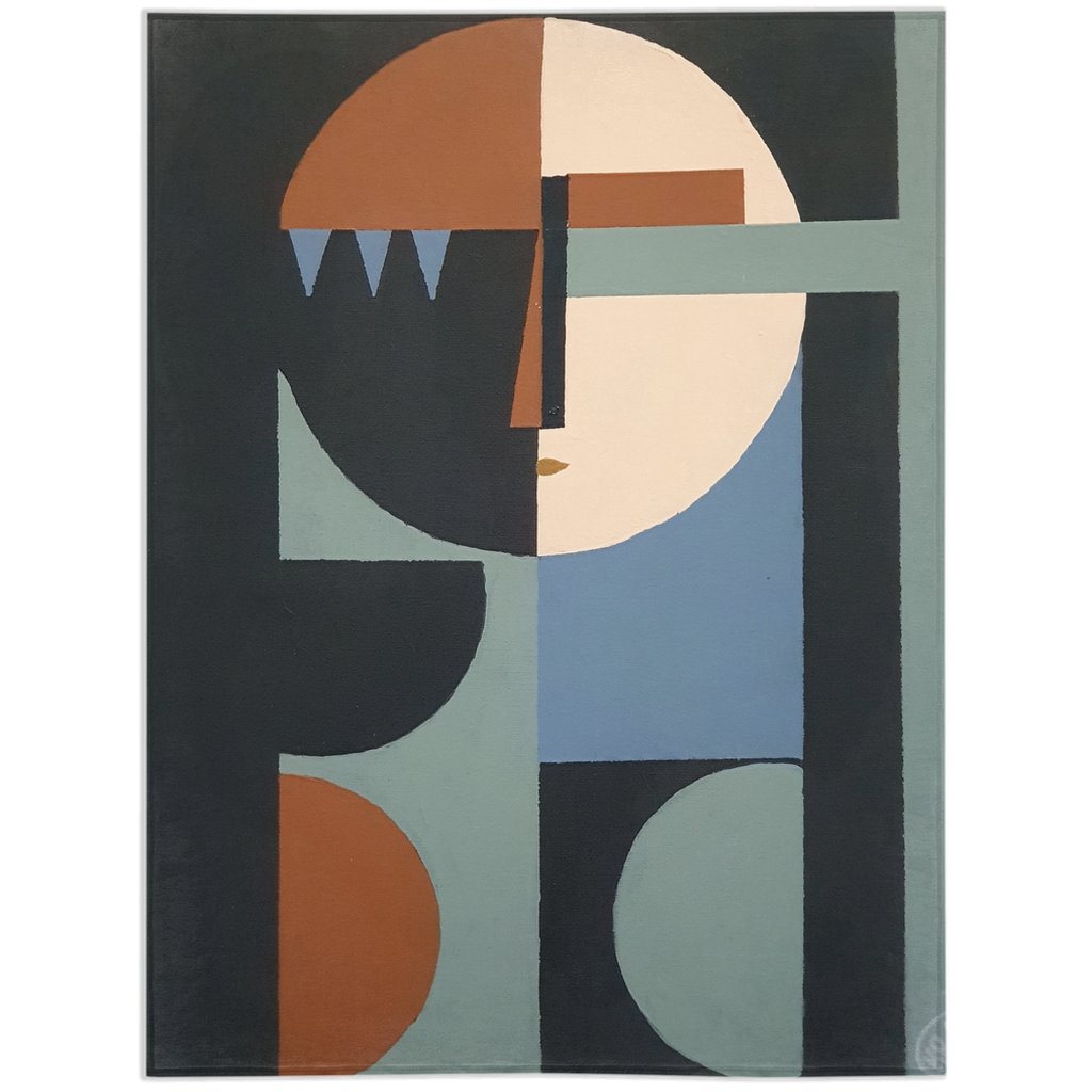 GeoFace1 Minky Blanket