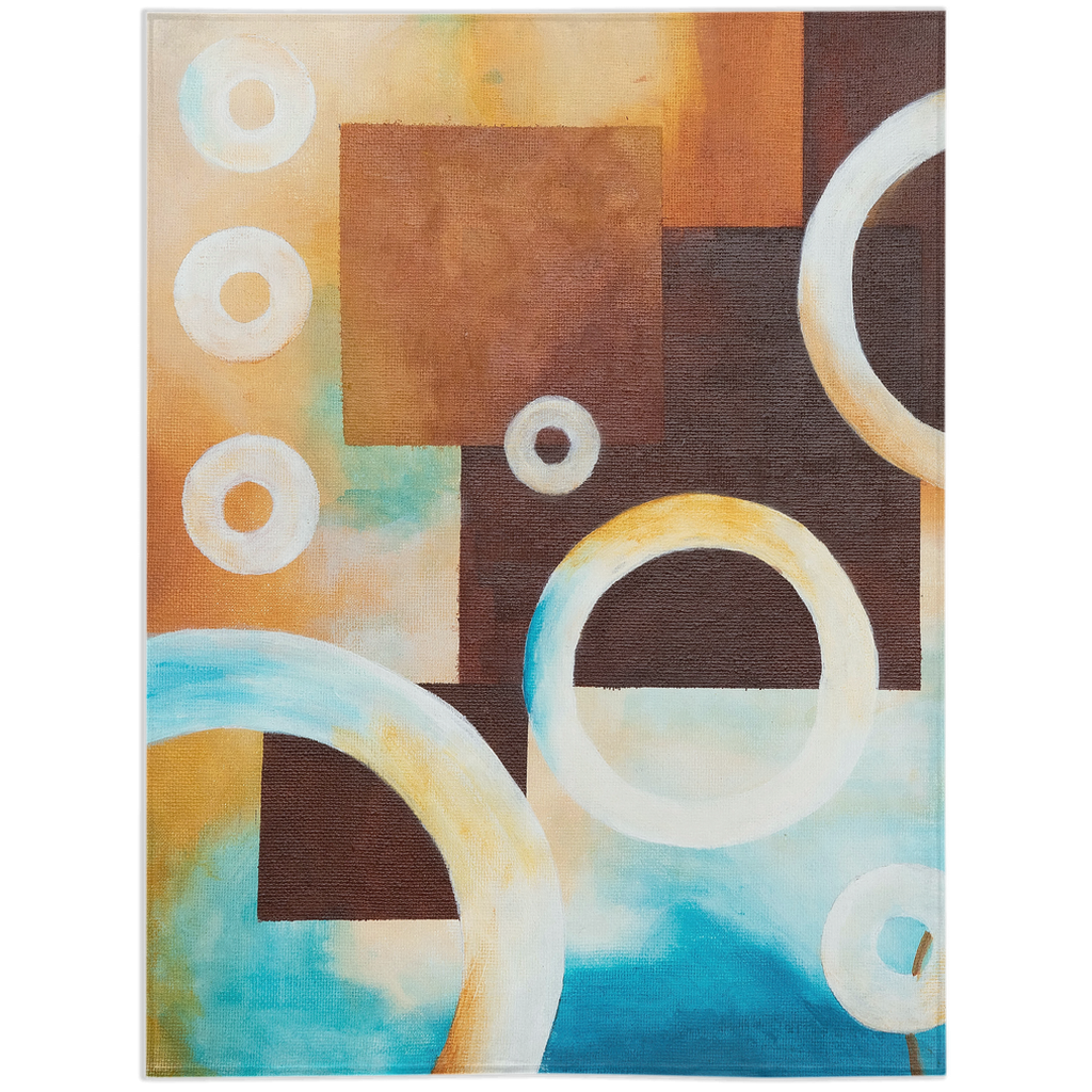GeoBubbles1 Minky Blanket
