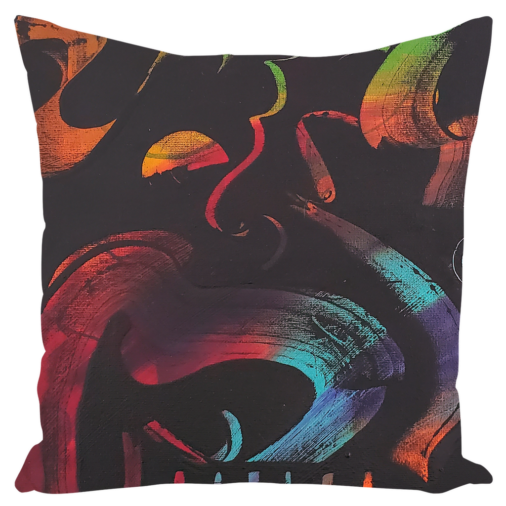 A-Centric Embrace Throw Pillows