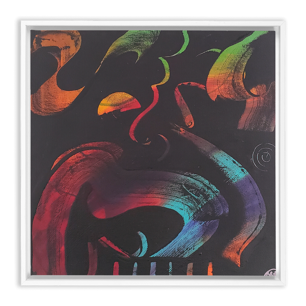 A-Centric Embrace Framed Canvas Wraps