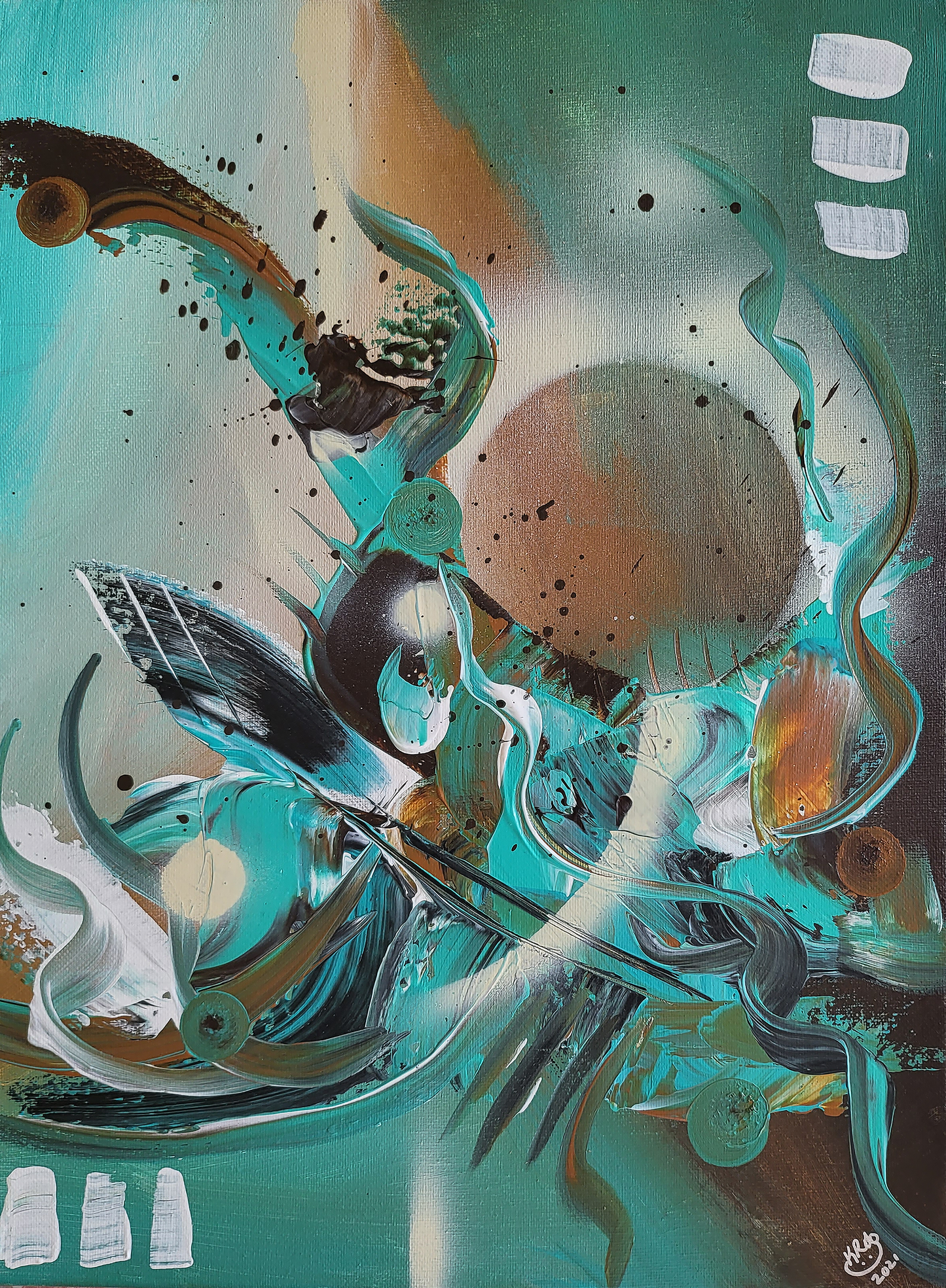 Viridescent Veil Original Art Work