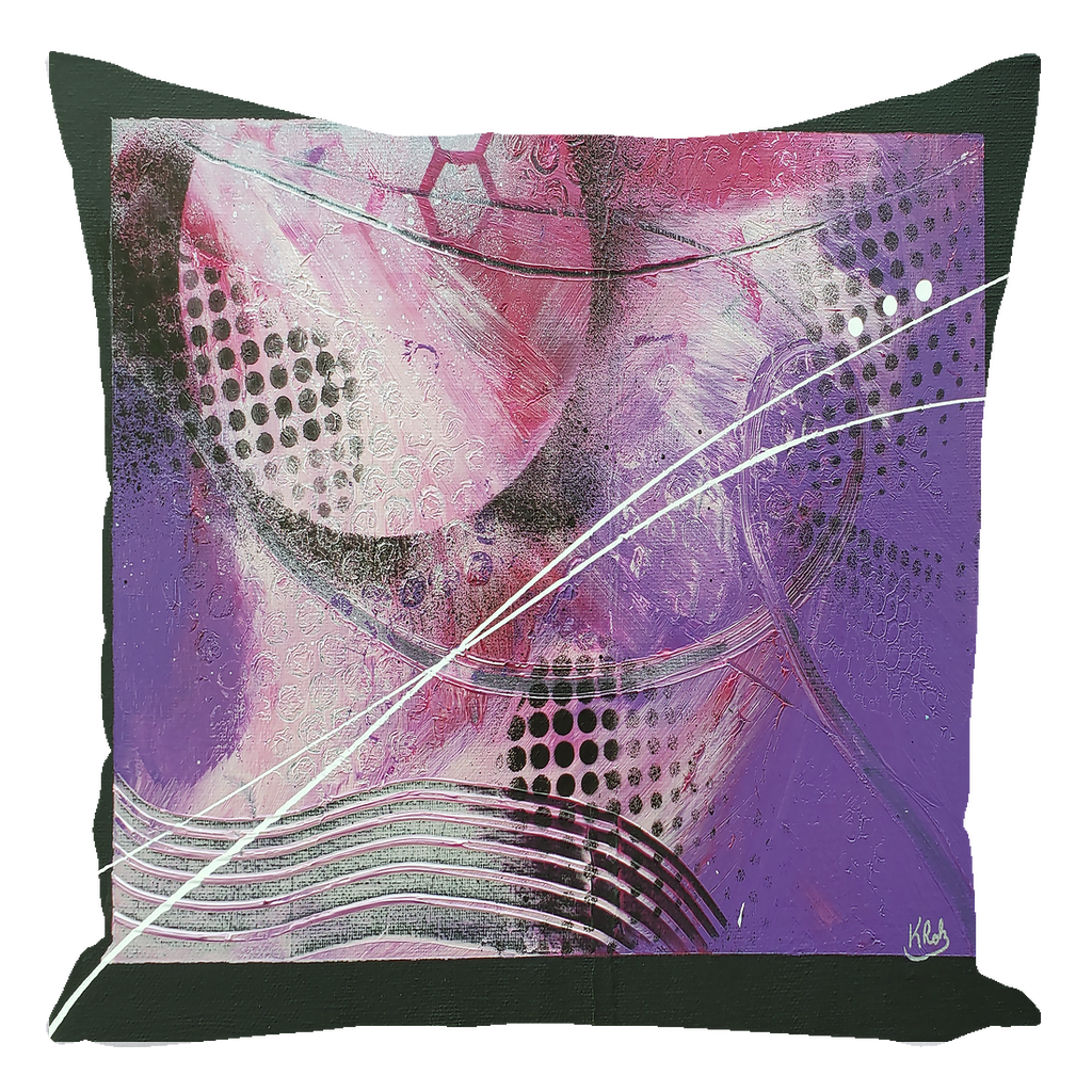 Purple Ice Throw Pillows