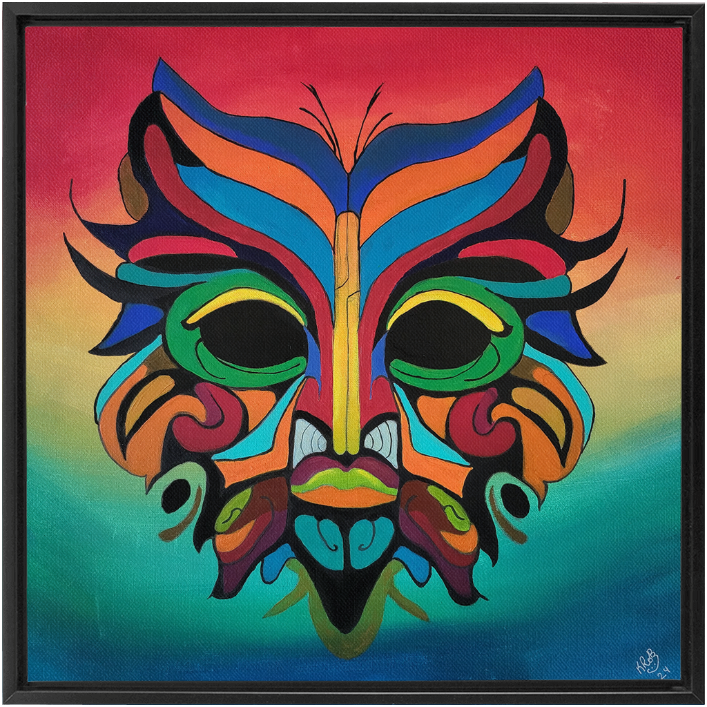 Sun-Da Framed Traditional Stretched Canvas