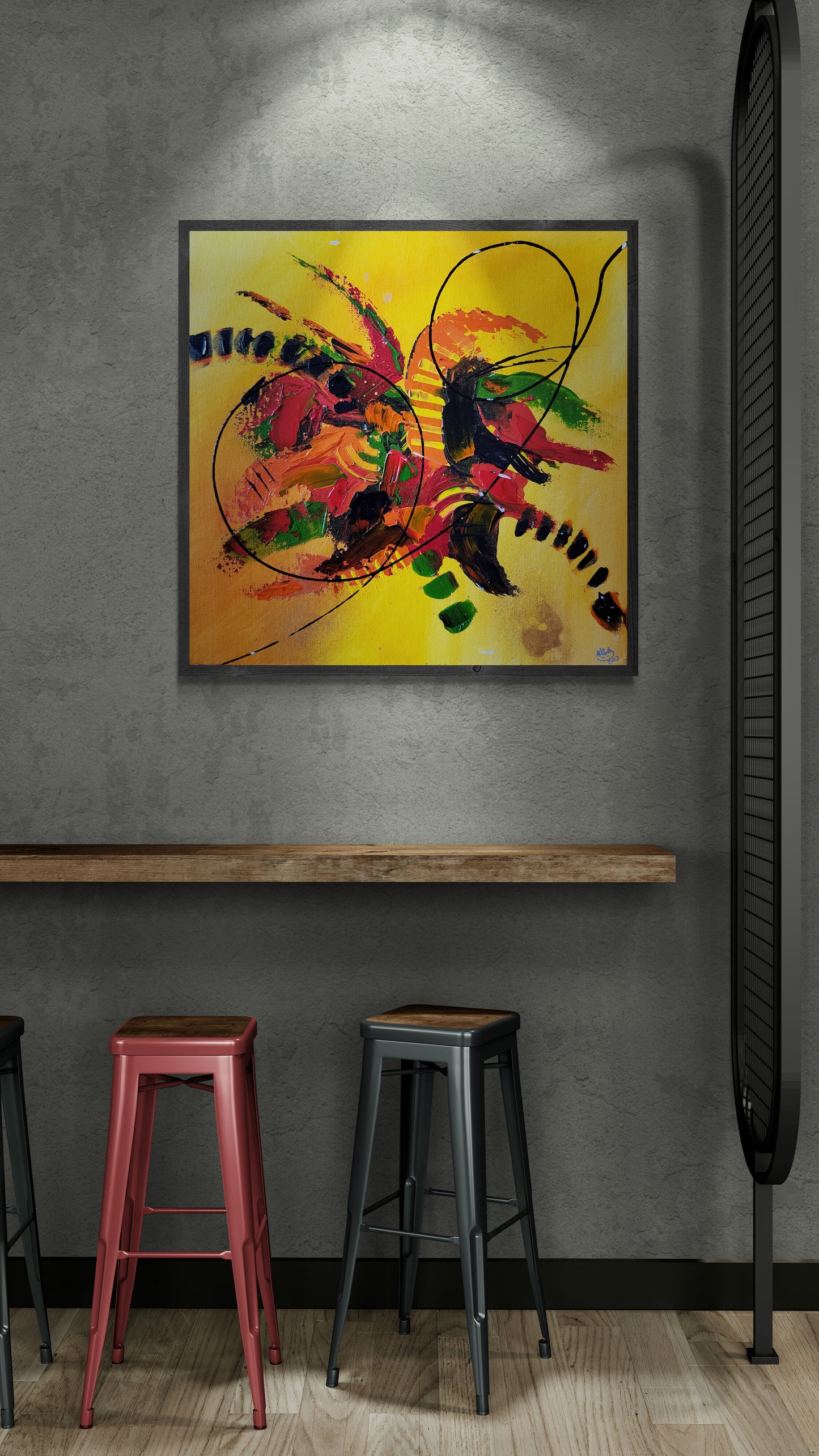 Ember Cascade Original Artwork