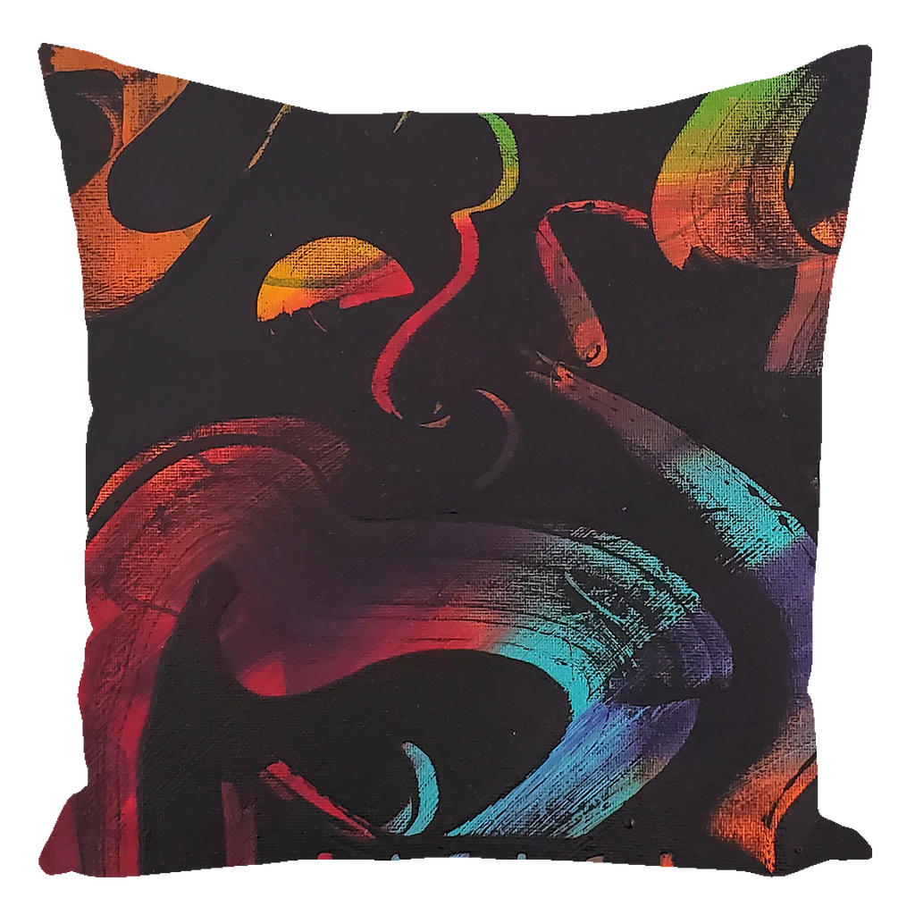 A-Centric Embrace Throw Pillows