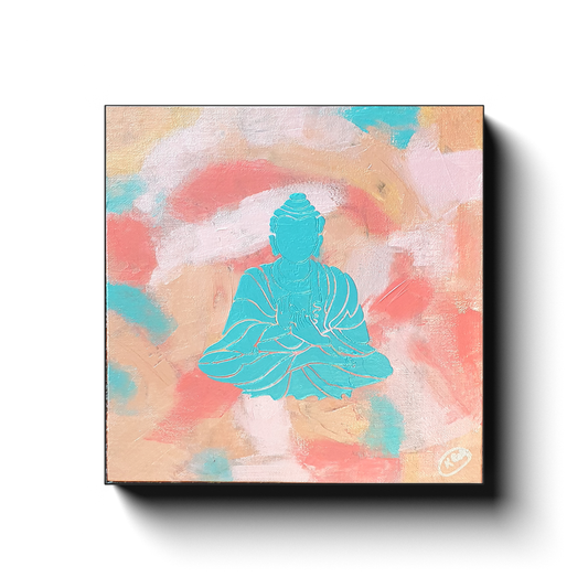 Buddha Chino Square Canvas Wraps