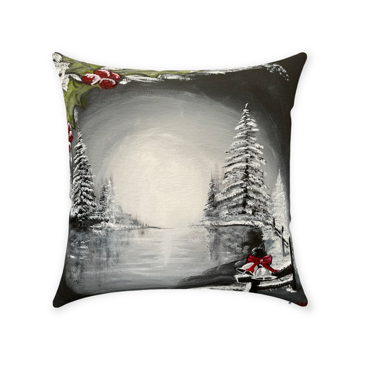 Winter Bells Throw Pillows