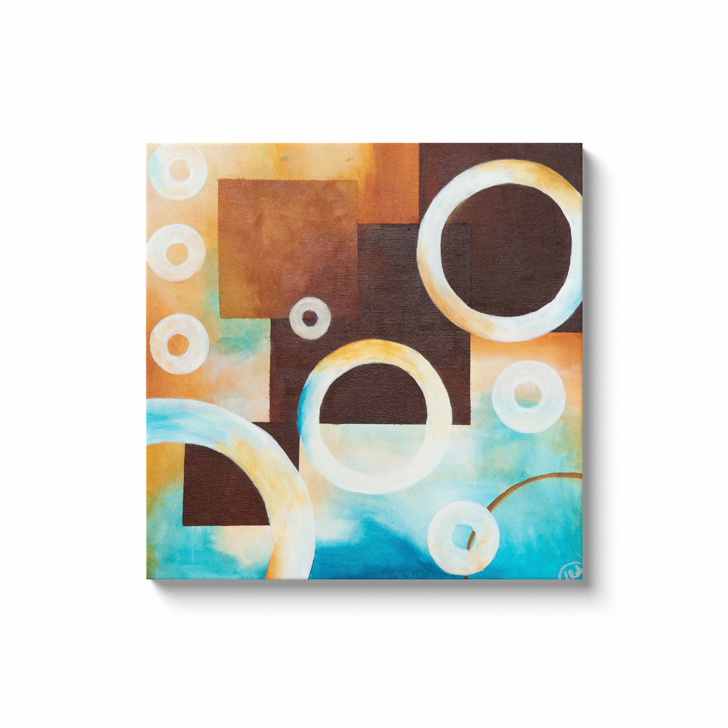 GeoBubbles1 Canvas Wraps