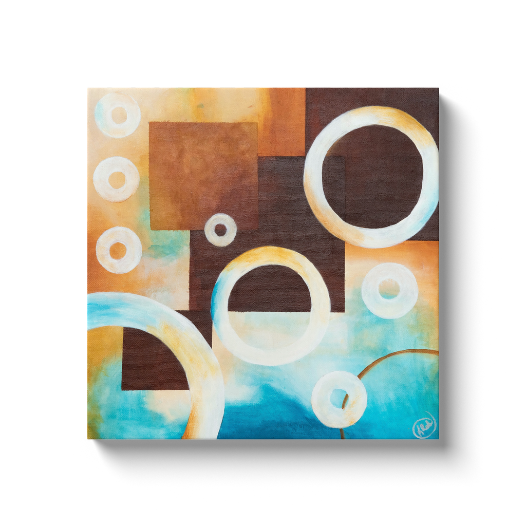 GeoBubbles1 Canvas Wraps