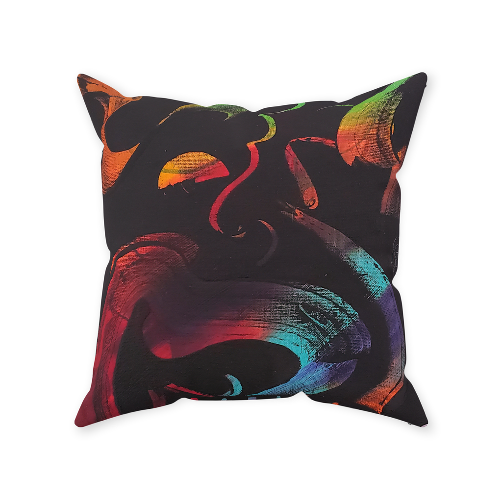 A-Centric Embrace Throw Pillows