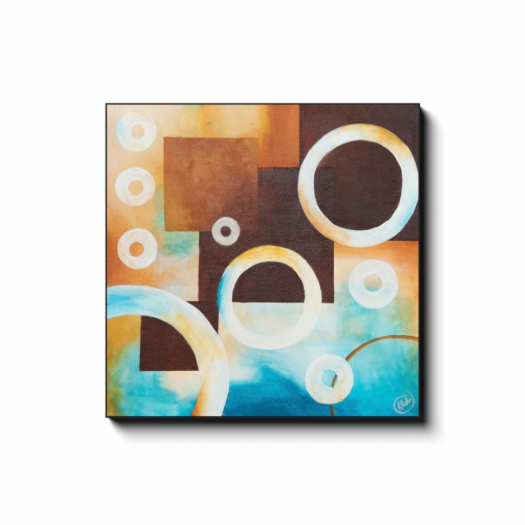 GeoBubbles1 Canvas Wraps