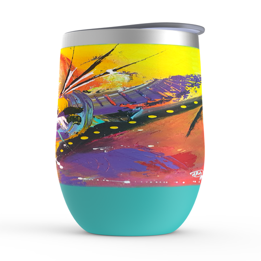 MardiGraz Stemless Wine Tumblers