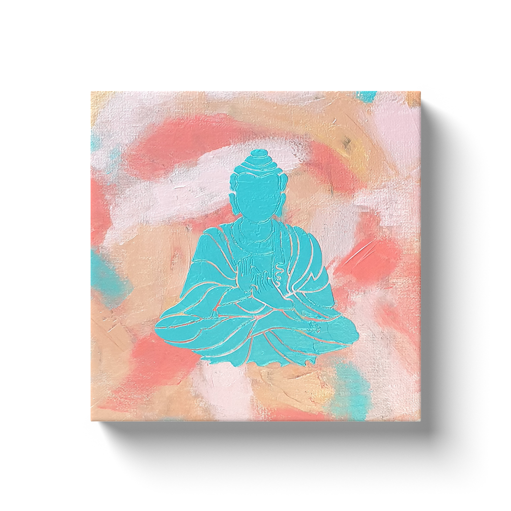Buddha Chino Square Canvas Wraps