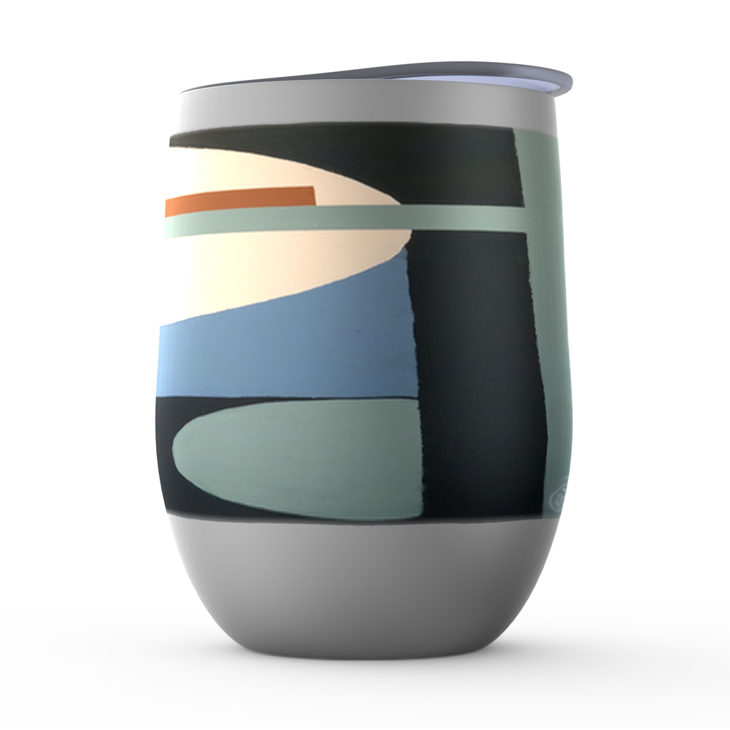 GeoFace1 Stemless Wine Tumblers