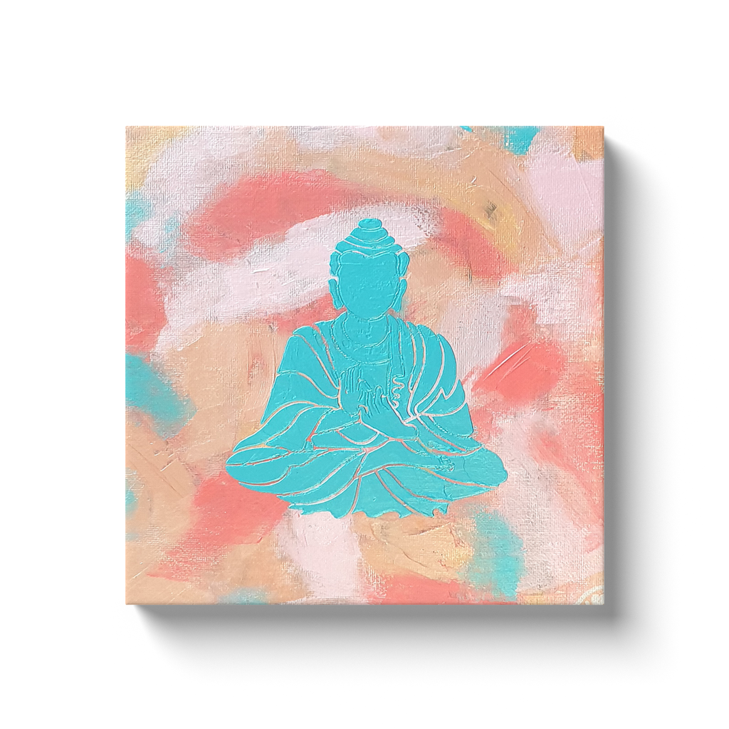 Buddha Chino Square Canvas Wraps