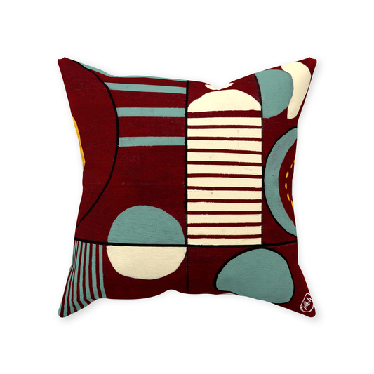 GeoS1a PolyTwill Throw Pillows