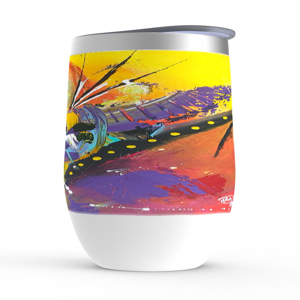 MardiGraz Stemless Wine Tumblers
