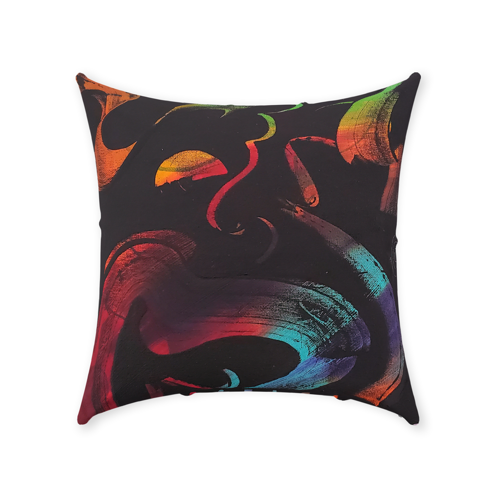 A-Centric Embrace Throw Pillows