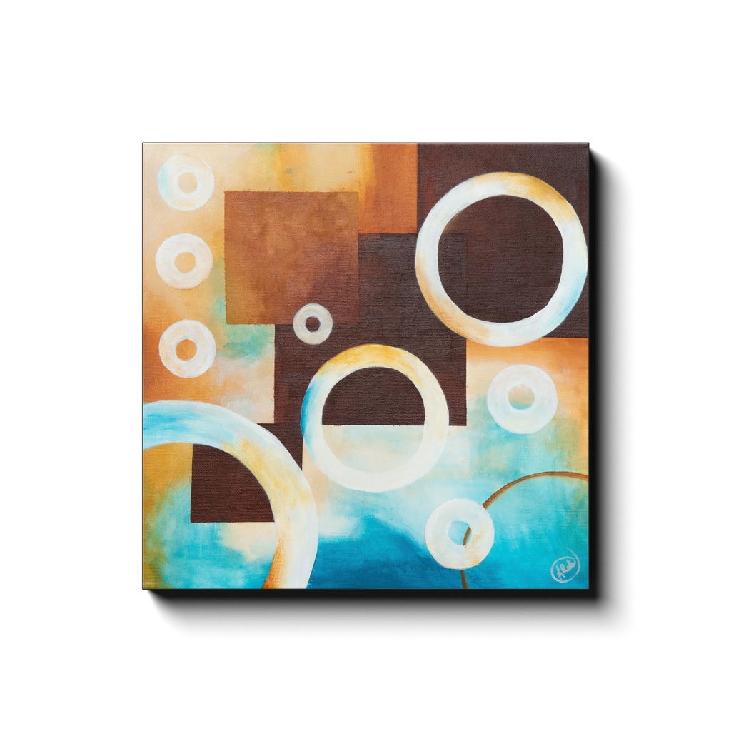 GeoBubbles1 Canvas Wraps