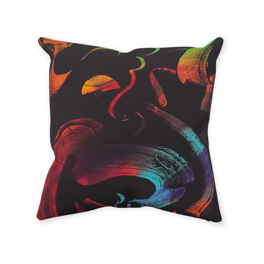 A-Centric Embrace Throw Pillows