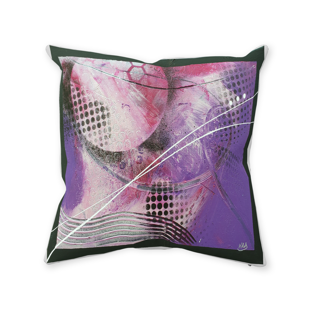 Purple Ice Throw Pillows