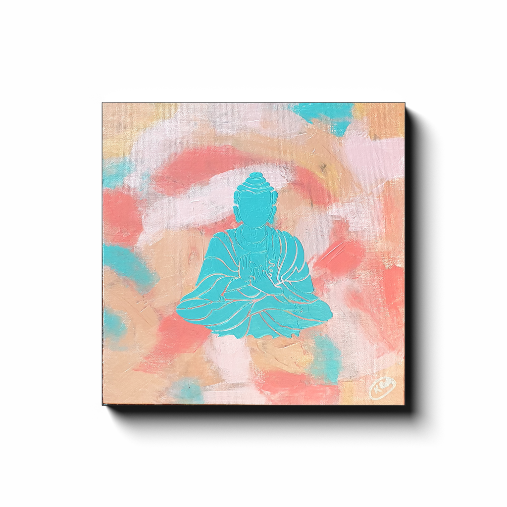 Buddha Chino Square Canvas Wraps