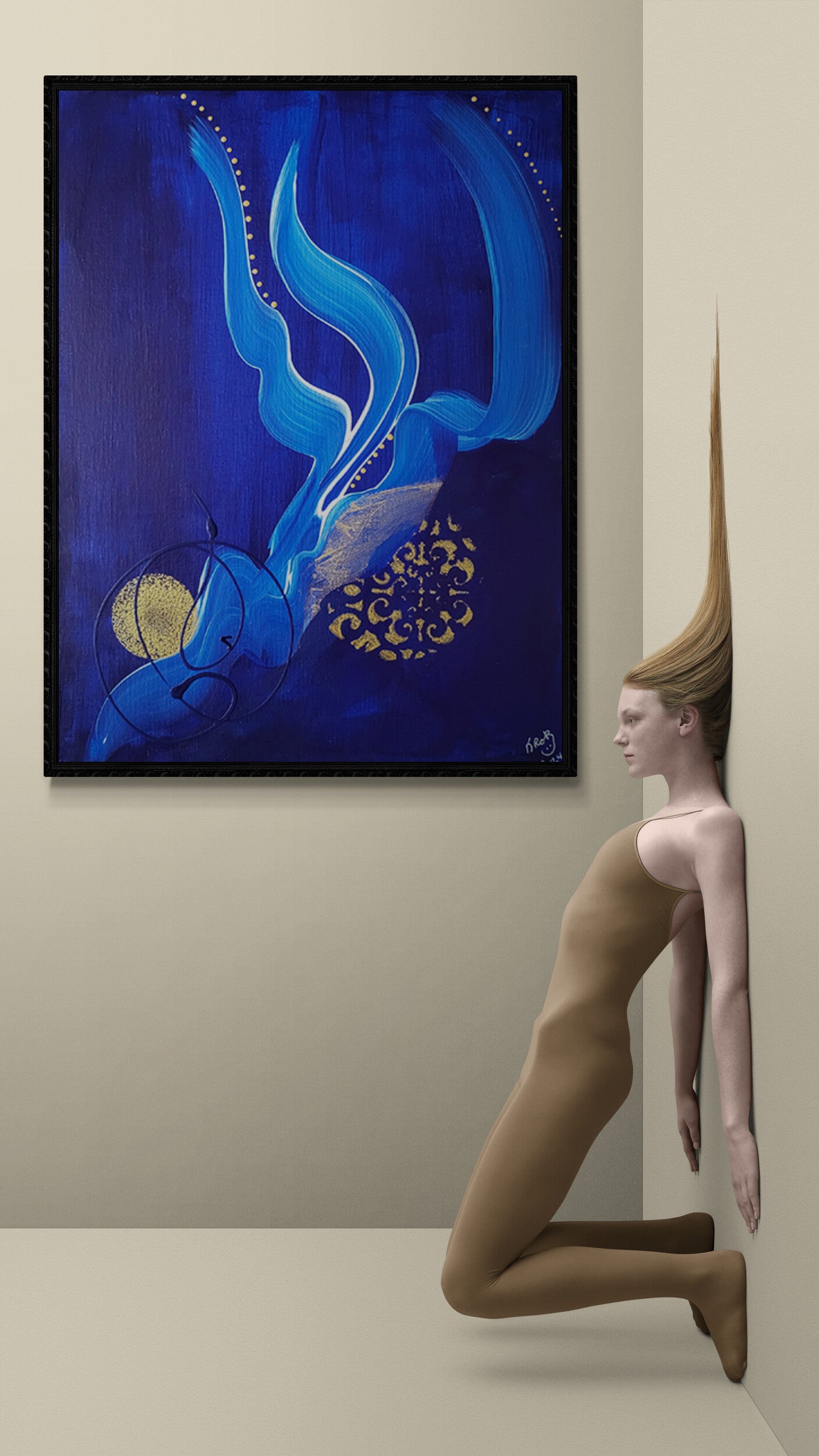 Azure Symphony Original Artwork