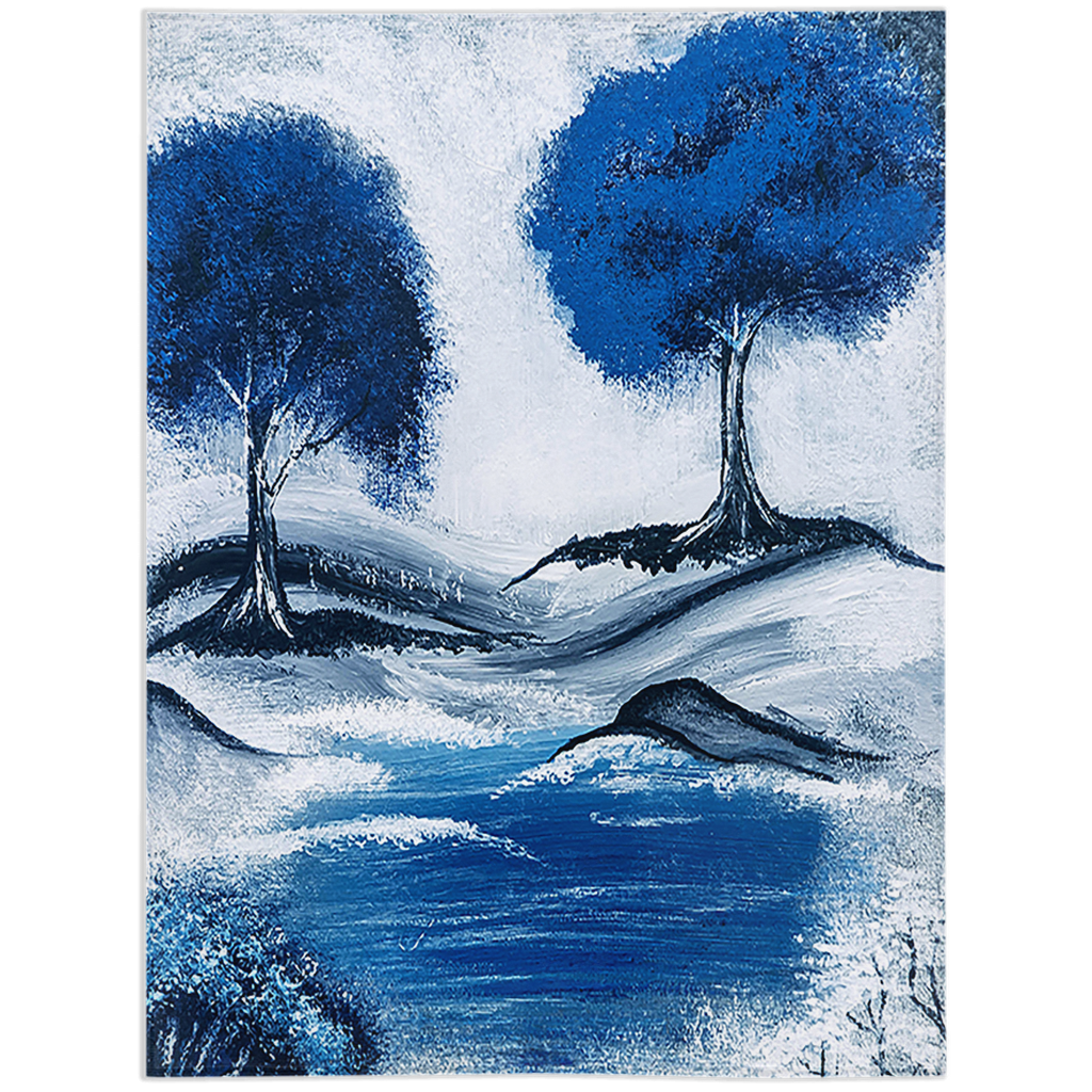 WinterBlue Minky Blanket
