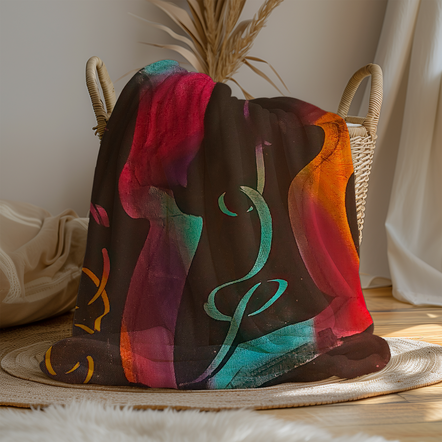 A-Centric Teach Minky Blanket