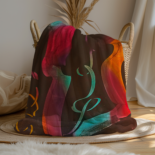A-Centric Teach Minky Blanket