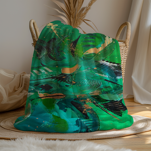 Emerald Minky Blankets