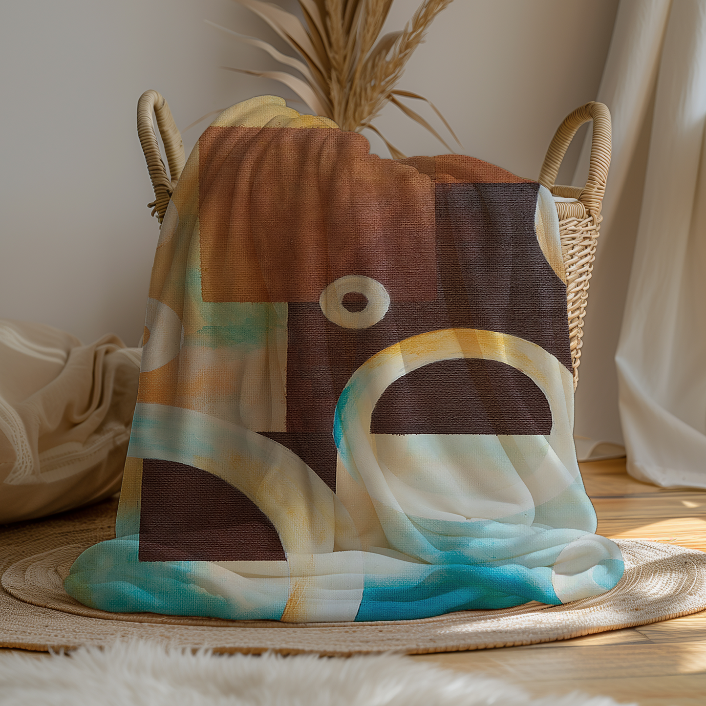 GeoBubbles1 Minky Blanket