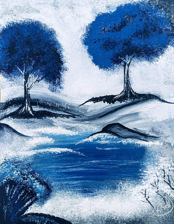 Winter Blue Original Artwork