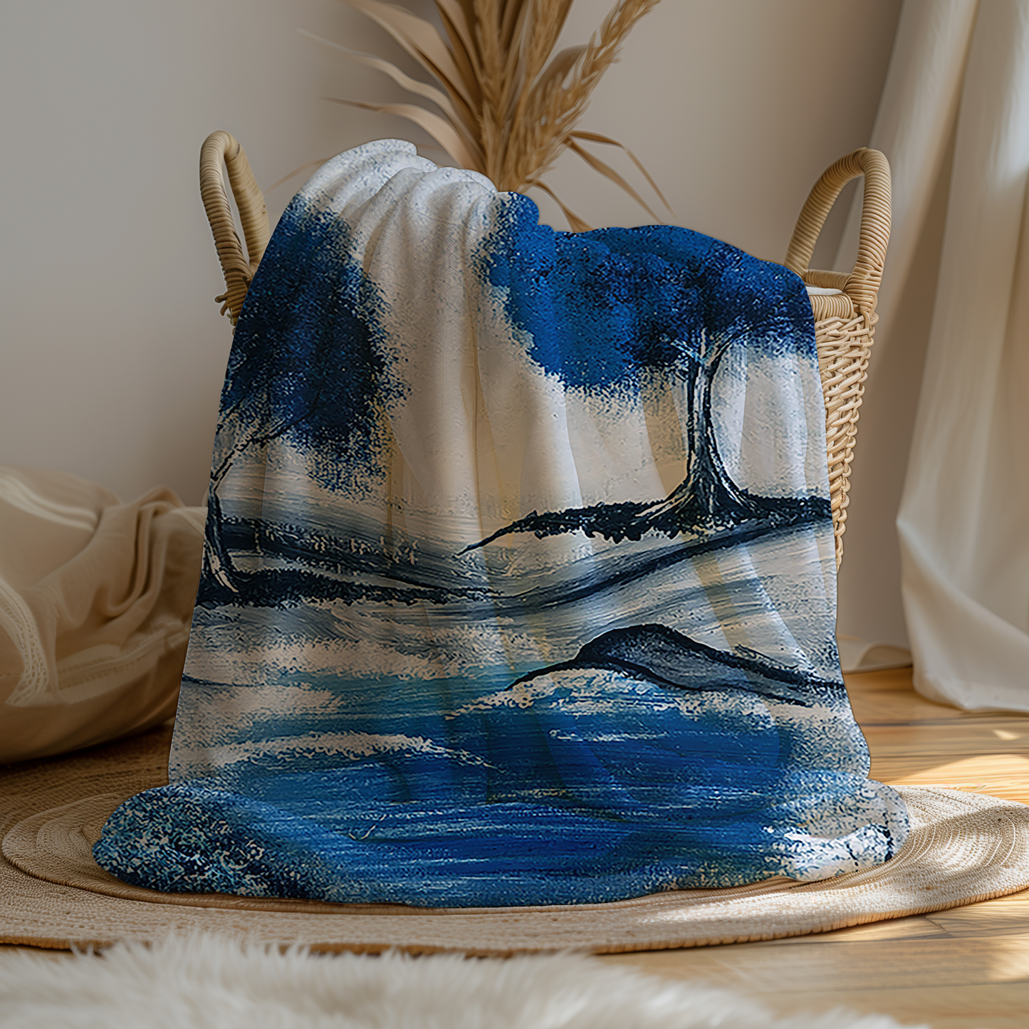 WinterBlue Minky Blanket