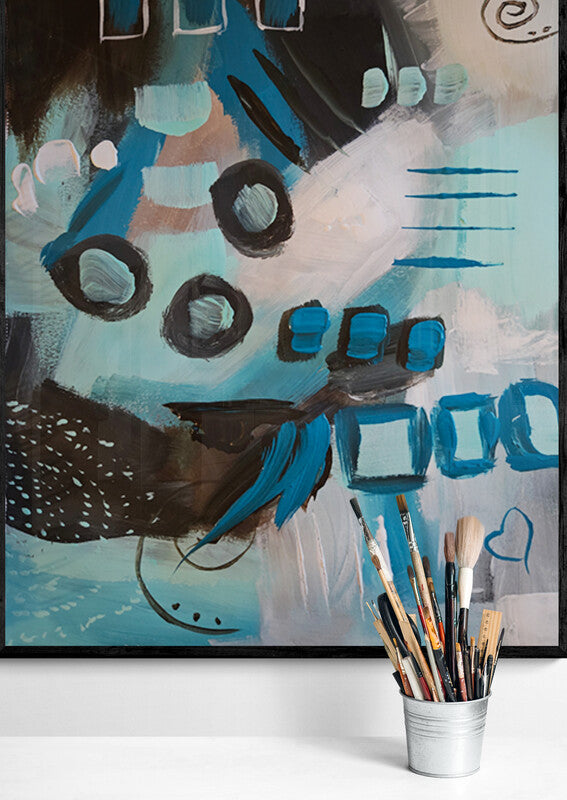 IntuitiveHues No. 30 — Original Color Theory Study | Abstract Art by K'Robsart