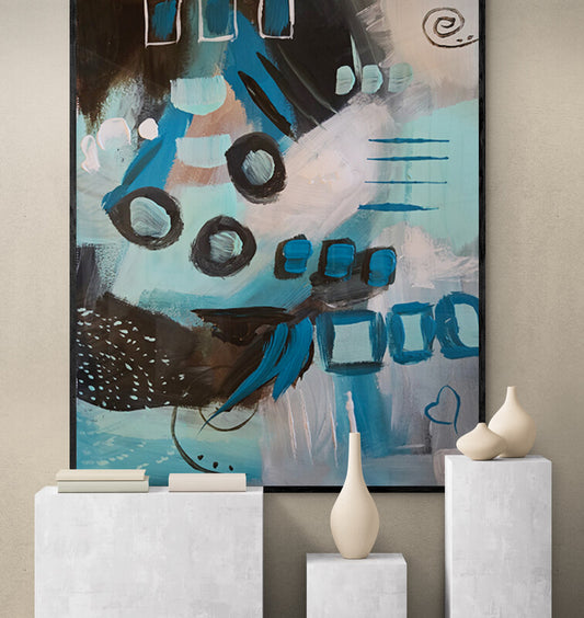 IntuitiveHues No. 30 — Original Color Theory Study | Abstract Art by K'Robsart