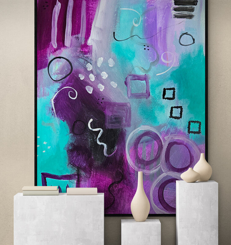 IntuitiveHues #28 — Original Color Theory Study | Abstract Art by K'Robsart