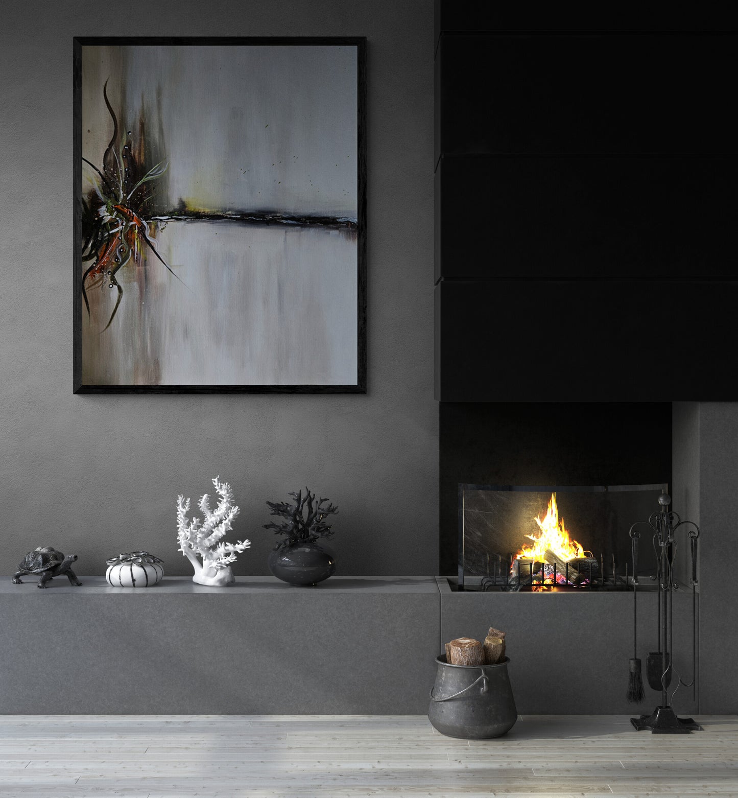 Verdant Rift Framed Canvas Wraps