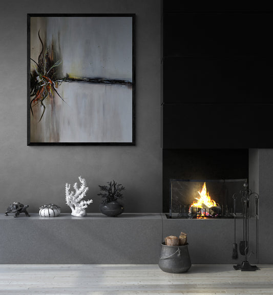 Verdant Rift Framed Canvas Wraps