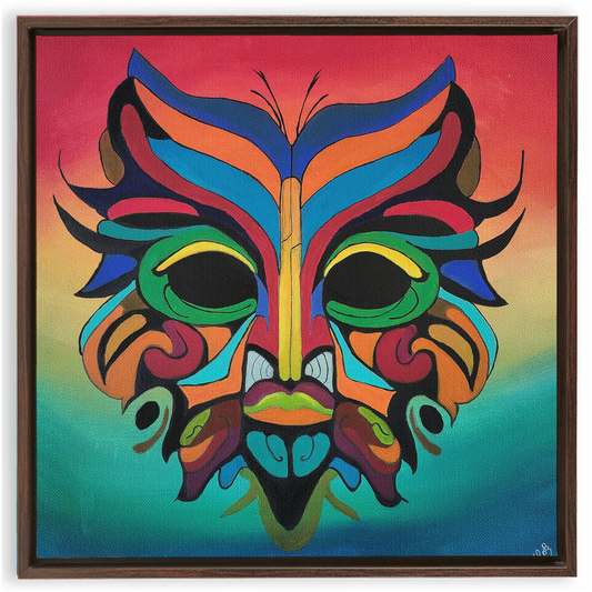 Sun-Da Framed Traditional Stretched Canvas
