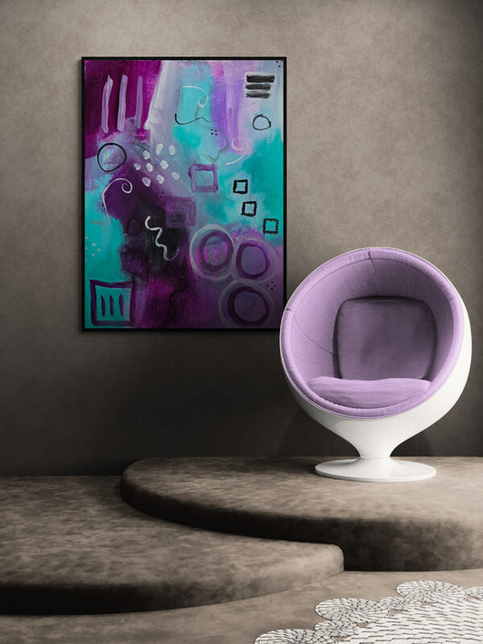 IntuitiveHues #28 — Original Color Theory Study | Abstract Art by K'Robsart
