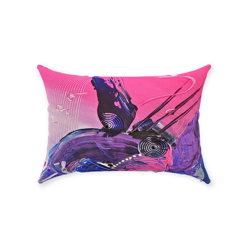 Purple Haze Throw Pillows