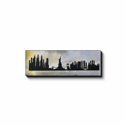 CityScan Black Canvas Wrap