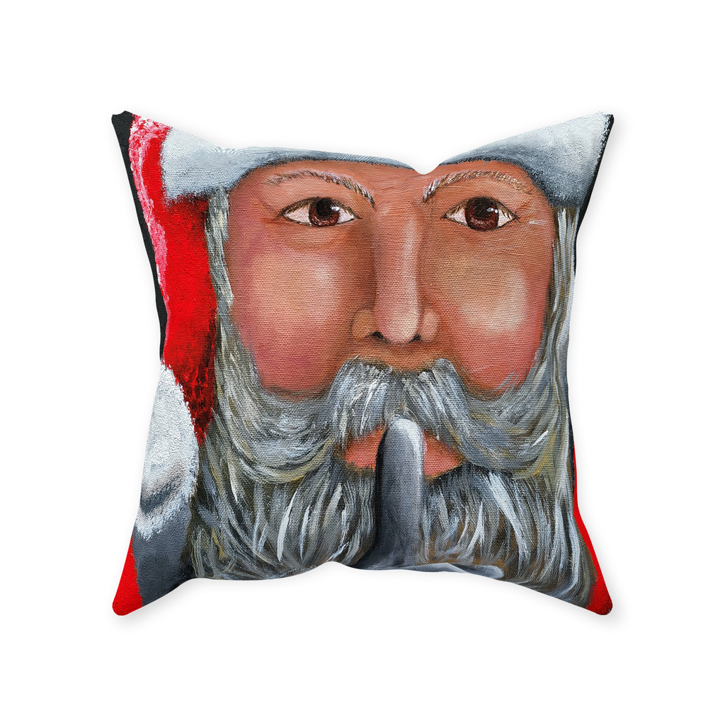Santa's Secret Throw Pillows