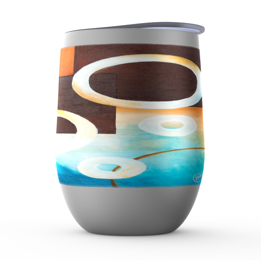 GeoBubbles 1 Stemless Wine Tumblers