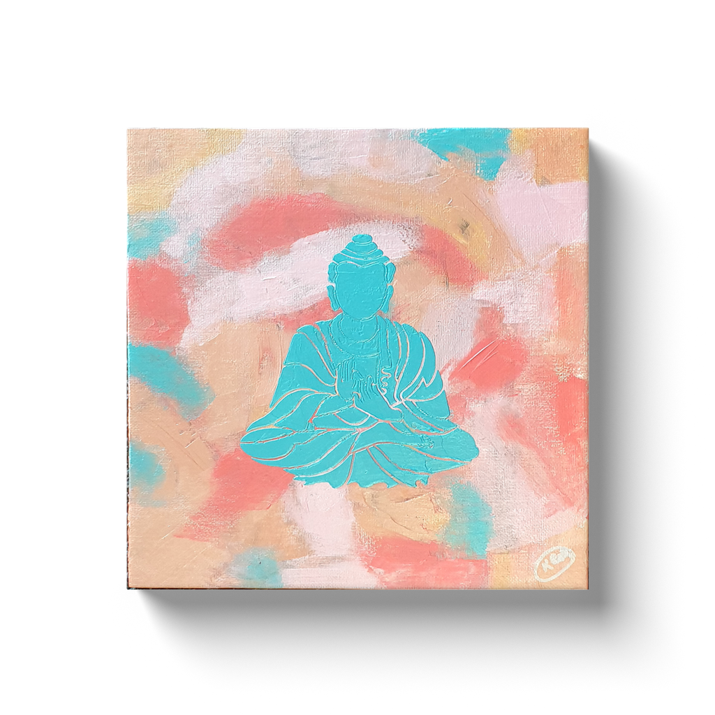 Buddha Chino Square Canvas Wraps